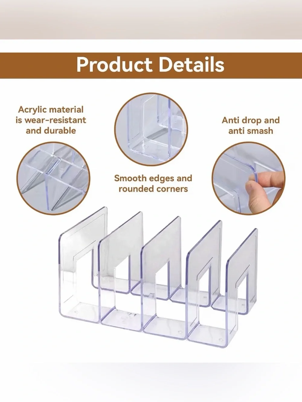 Clear Acrylic Multi-Slot Organizer
